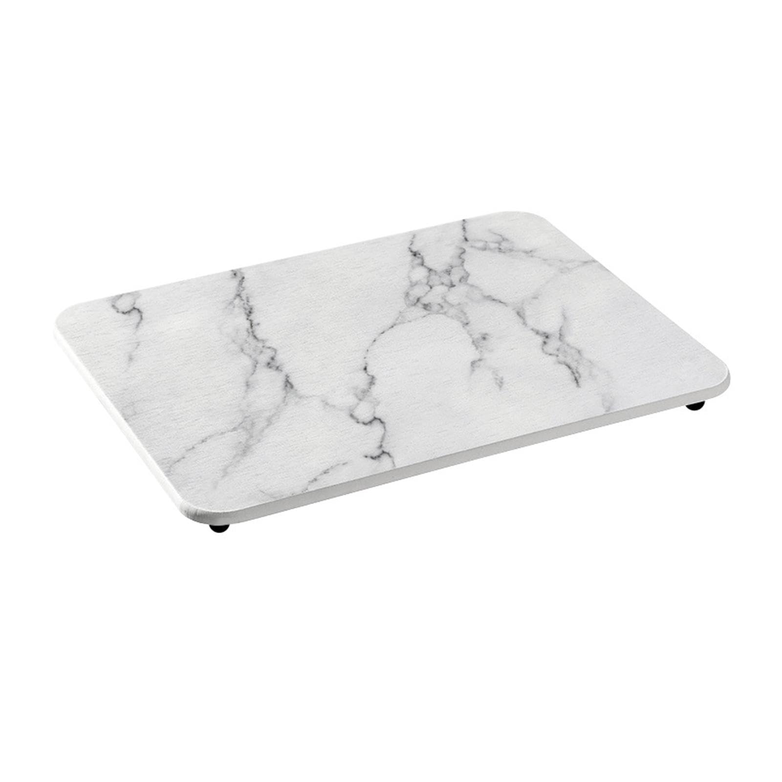 Tapis Égouttoir Vaisselle Diatomite Support Séchage Rapide Protection Antidérapante Surface Absorbante Nettoyage Pratique pour Cuisine, blanc