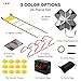 OLIXIS Soccer Agility Training Equipment Set- 20 ft Speed Ladder, 12 Soccer Cones, 4 Agility Hurdles, Jump Rope, Resistance Parachute Speed Training Equipment for Kids, Youth, Adults(Yellow)