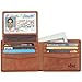 HIMI Wallet for Men-Genuine Leather RFID Blocking Bifold Stylish Wallet With 2 ID Window (Brown)