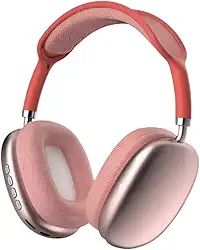 Fone Bluetooth Estéreo Sem Fio com Rádio FM, SD Card, Aux, Microfone Integrado e Controle de Volume – Headphone Over-Ear Dobrável com Som Hi-Fi (Rosa)