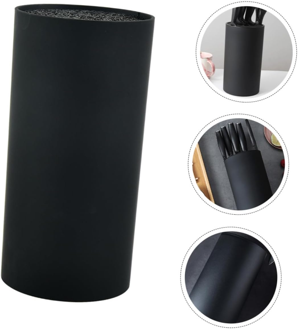 Healifty Plastic Cutter Rack Kitchen Organizer Holder Design Multi Function Storage Shelf for Safe Knife Storage and Easy Access Smooth Surface Easy to Clean Kitchen Accessory