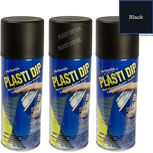 3 X Plastidip Plastic / Rubber Paint - Spray - Black