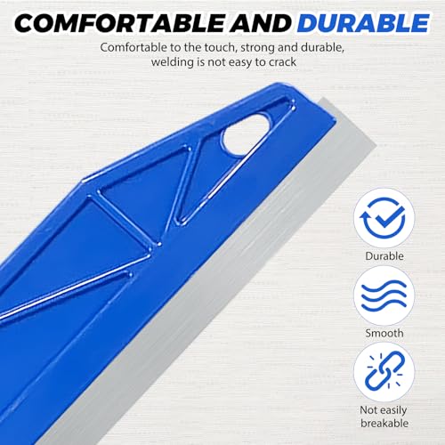 Paint Trim Guard, 12inch Schneiden in Tools für Malerei mit einem vierteiligen Paint Guard, Edelstahl Farbe Schild Schneiden in Tool für Farbe verschmieren Reparatur Wallpaper (Blue）