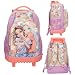 Depesche – TOPModel Girl Power – Schulrucksack Trolley und 3-Fach-Federtasche, mit Model Motiv und Blumen Muster, Schultasche mit verstellbaren Trägern, Federmappe mit Buntstiften, Schere, Lineal uvm.
