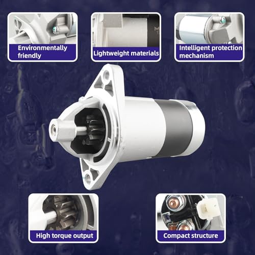 MOAUTO Starter Motor Replacement 17841N 28100-0D080 SR3282X 428000-0340 88969483 Compatible with Toyota Corolla Matrix Pontiac Vibe 2003-2008 1.8L L4 by MOAUTO - Image 4