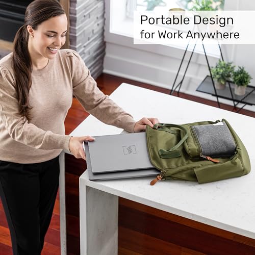 Image of SideTrak Swivel 14 inch Portable Monitor for Laptop, Screen Extender with Patented Swivel Hinge, Attachable Travel Monitor, Dual Screen FHD Display, USB-C & HDMI, (Dark Gray)