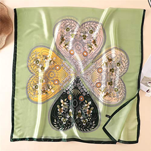 Image of ZDMHSH Fashion Scarves Scarf 100% Silk Feeling Scarf Silk Like Scarves Long Lightweight Sunscreen Shawls for Women