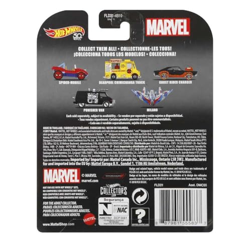 Hot Wheels Spider-Mobile Vehículo escala 1:64 miniatura 4