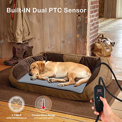 Petdott PDT-NEWHEATINGPAD4050-GRAY Pet Heating Pad Outdoor Inside thumb #4