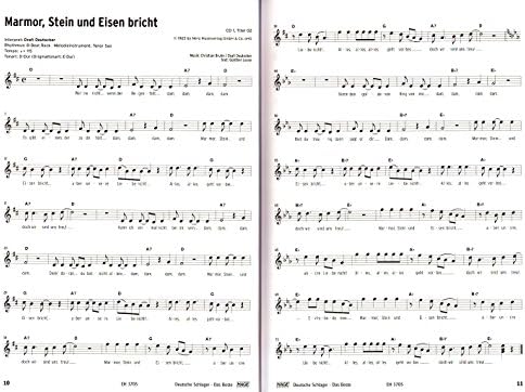 Deutsche Schlager lo mejor para Piano, Teclado, Guitarra y voz – Fácil medio Arreglados, Plus Song textos, Acordes y tabla de mango acorde – 2 CDs, herzförmiger Ordenador Pinza :