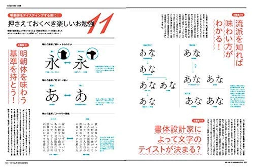 月刊MdN 2018年11月号(特集:明朝体を味わう。/付録小冊子 書体