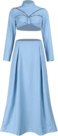 Padme Amidala Costume Women Padme Cosplay Blue Prom Dress Queen Outfits Halloween Costume