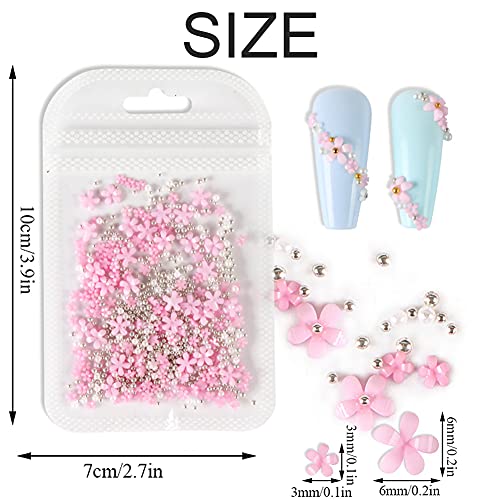3D Flower Caviar Beads Nail Art Charms - DIY Manicure Accessories