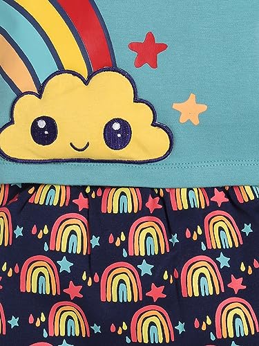 Image of BABY GO Cotton Printed Baby T-Shirt and Shorts Set | Short Sleeve Casual Top and Bottom Clothing Set | Summer Wear Nightwear Outfits for Infants, New Born Baby Boys and Baby Girls