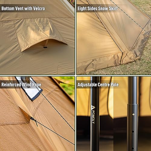 POMOLY Bromance 70 Pyramid Hot Tent