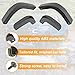 Mud Flap Delete Kit Compatible with Chevy Silverado 1500 2019-2024 Accessories Mud Splash Guards Mudflaps Front and Rear Fender Replacement Set for Silverado 1500