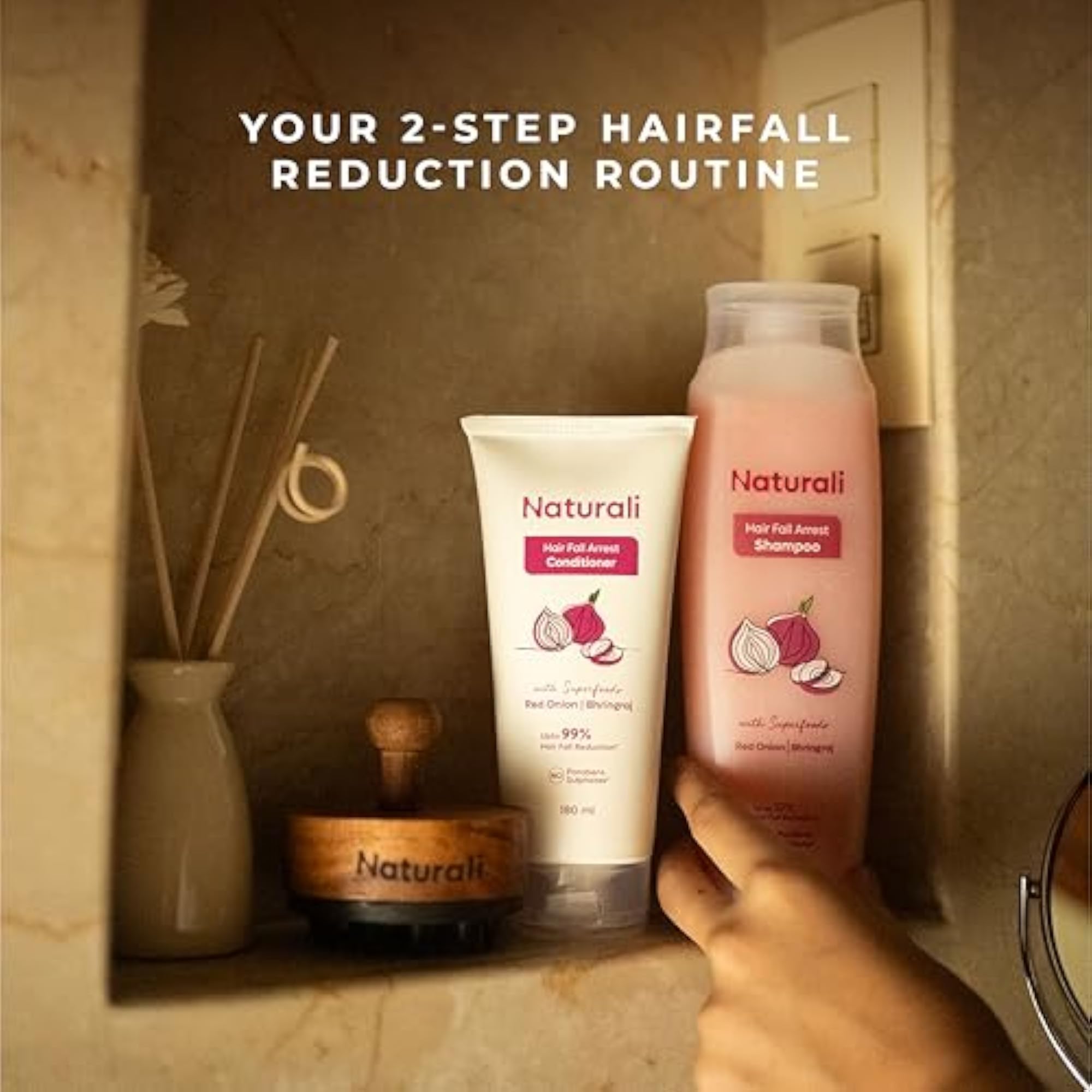 Hairfall Arrest Shampoo with Red Onion & Bhringraj
