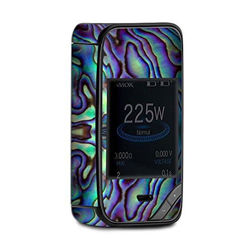 Skin Decal Vinyl Wrap for Smok X-Priv 225W TC Kit Vape skins stickers cover/Abalone Sea Shell Green Blue Purple