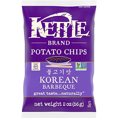 Image of Kettle Brand Potato Chips, Korean BBQ Chips, Snack Bag 2 Oz (pack of 6)