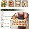 Wildone Baking Sheet with Rack Set (2 Pans + 2 Racks), Half Sheet Size #5