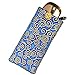 Handmade Soft Eyeglass Case (Sunglasses Pouch), Cotton & Raw Thai Silk Fabric, Cobalt
