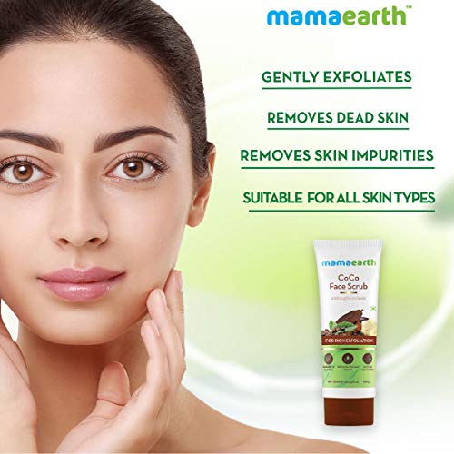 Mamaearth CoCo Face Scrub with Coffee & Cocoa for Rich Exfoliation - 100g - Image 3