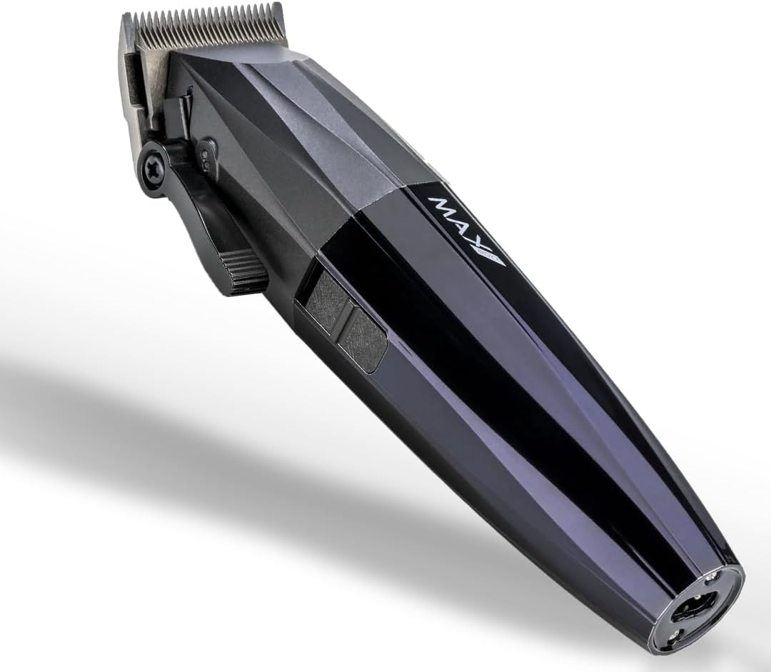 Max Pro Fade Clipper – Tondeuse Draadloos – Haartrimmer – Baardtrimmer – Zwart – Voor Alle Haartypen – Inclusief Reinigingsborstel