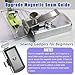 BREXFIRE Upgraded Magnetic Seam Guide for Sewing Machine, Magnetic Sewing Guide with Clip, Hemmer Guide, Multifunctional Hem Guide, Universal Sewing Machine Attachments, Sewing Supplies Accessories