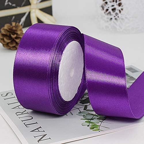 Micacorn Fabric Ribbon Silk Satin Rolls,120 Yards Double Sided Fabric Ribbon Silk Satin Roll 5 Colors(40mm Wide)for Decorating,Wedding Favors,Woven Headbands,Gift Wrapping,Flower Arranging