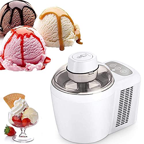YYAI-HHJU Modische Elektrische Eismaschine, Softeismaschine, 600 Ml Elektrische Haushaltseismaschine, EIN-Knopf…