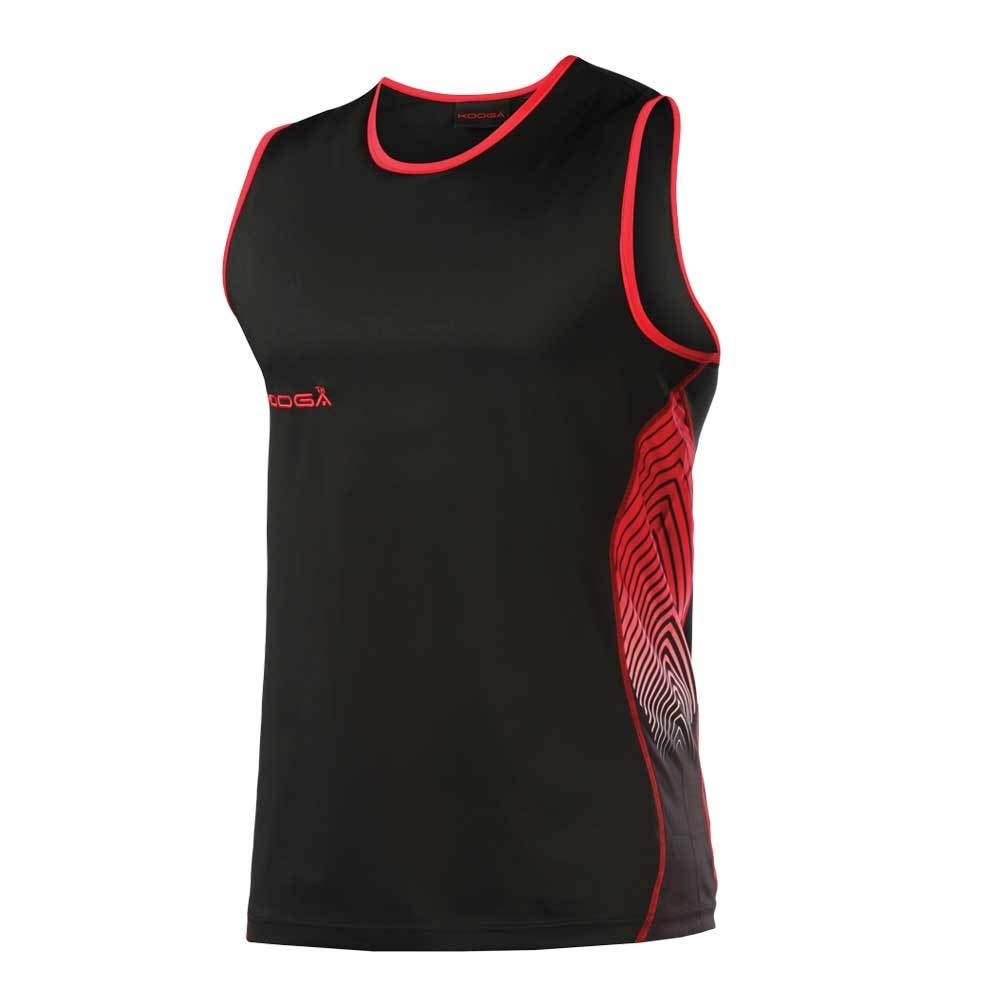 KooGarugby training muscle vest [black/red]