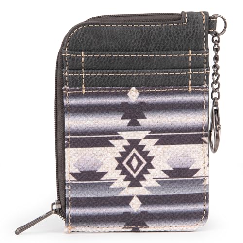 Wrangler Women's Southwestern Print Credit Card Wallet Grey One Size