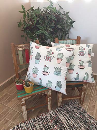 Almofada Quadrada Flor De Cactus