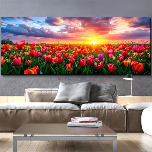Diamond Painting Fleur 60x180cm anti-stress pour oublier les écrans