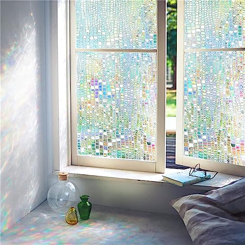 Lifup Vinilos para Cristales, Vinilo Opaco para Ventanas, Lamina Vinilo Ventana Estático Anti UV para Puertas Cristal Bano Cocina Multicolor 3 30 x 200 cm