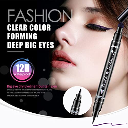 Set 4Pcs Delineador Líquido Doble Punta con Sello Colorido miniatura 5