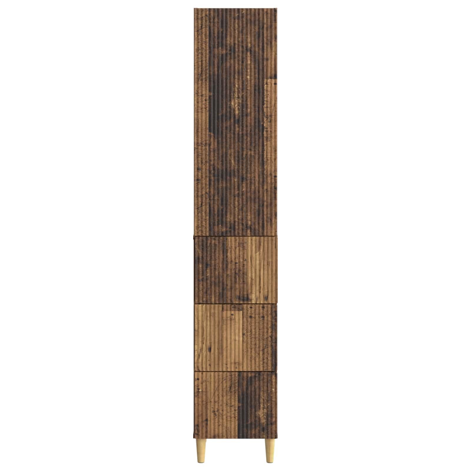 2-częściowy zestaw szaf 33 x 34,5 x 90 cm, materiał drewnopochodny do salonu, ogrodu lub na balkon, z dużą ilością miejsca do przechowywania, montaż ścienny, nowoczesne wzornictwo, odporna na