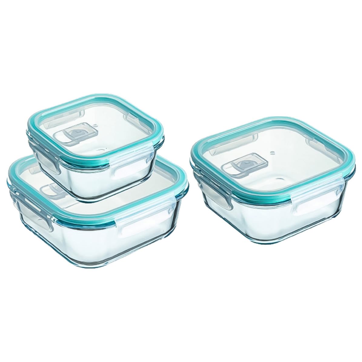 CANIGHT Scatola in Vetro Borosilicato 3 Pezzi Resistente al Calore