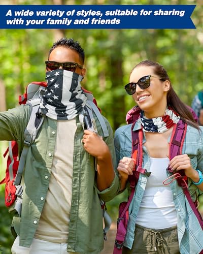 Image of Cuffbow 12 Pack Neck Gaiters Face Mask Balaclava for Men Women Cooling Neck Gaiter Summer UV Protection Scarf