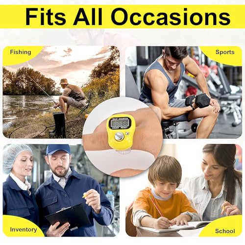 Image of Finger Tally Counter, 5-Digit Electronic Digital Ring Counter 1 Pack