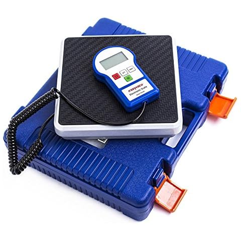 Kozyvacu HVAC 220Lbs Refrigerant Scale Charging Weight Freon Scale High Precision 0.01Lbs Resolution Light Commercial Electronic Digital Scale for Automotive Residential AC Cover
