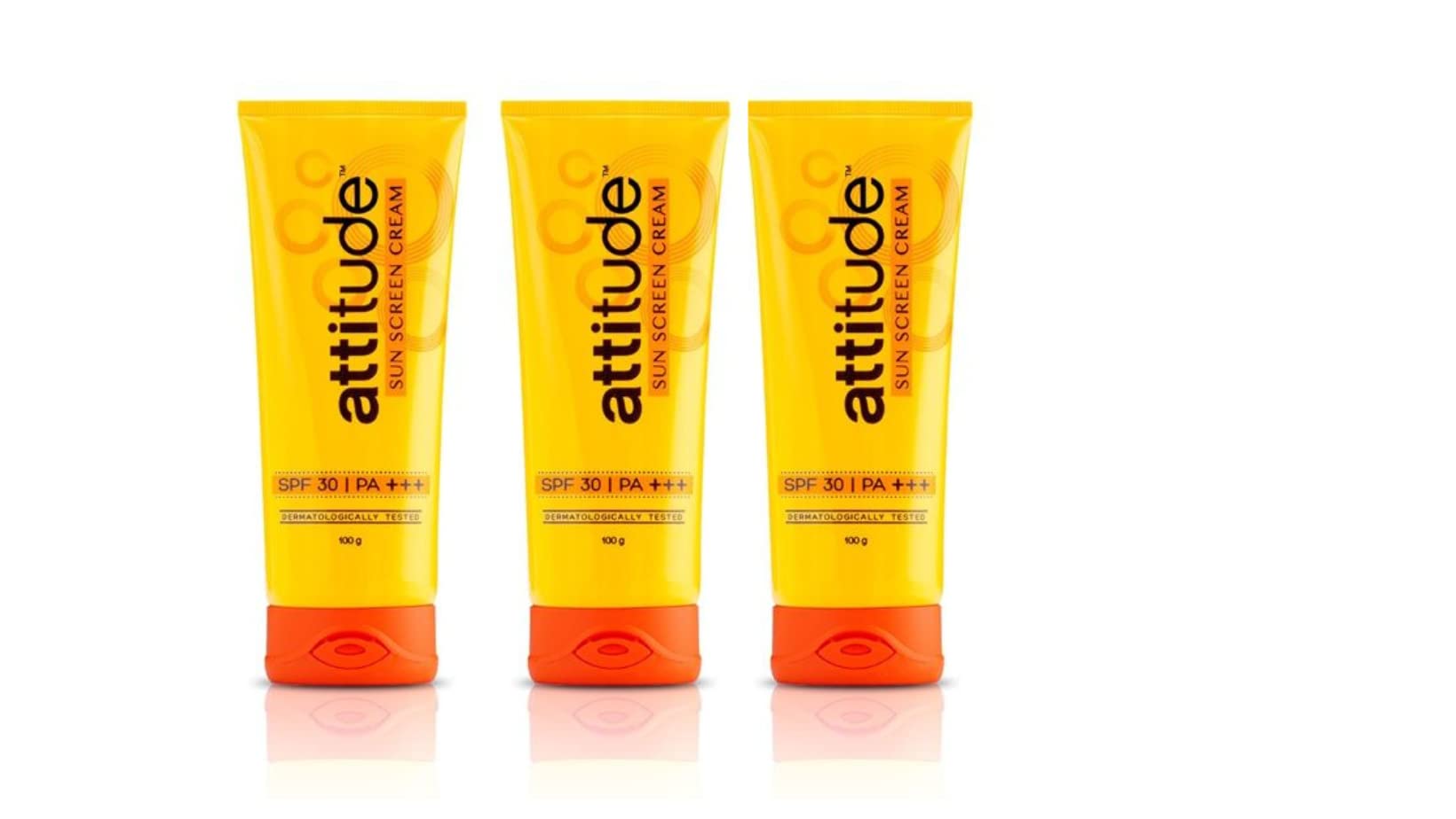 Attitude Sunscreen Cream 100gm Pack of 3