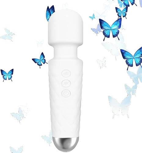 Mini masajeador eléctrico, alivio ligero de la espalda, piernas, fatiga de cintura, se aplica todo el cuerpo, esencial para viajes (blanco pálido)