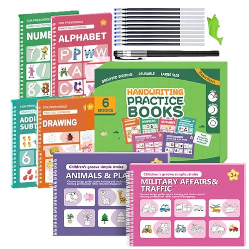 Livre d'écriture rainuré Magic Grooved pour corriger les tracés
