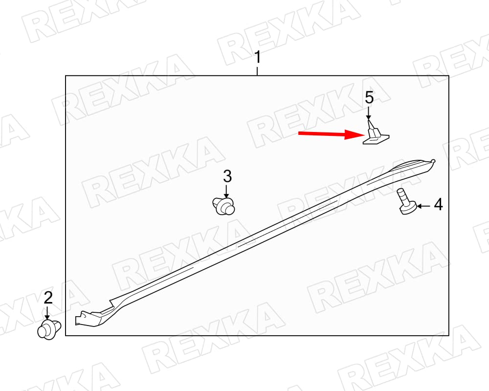 Amazon.com: Rexka 20pcs Mud Guard Rocker Panel Molding Grommet Nut 