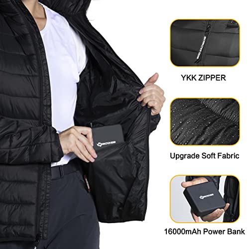 Antarctica Gear XY-8129 Heated Jacket, Lightweight Heating Jackets With 12V/5A Power Bank, 6 Areas Winter Coat For Men And Women thumb #4