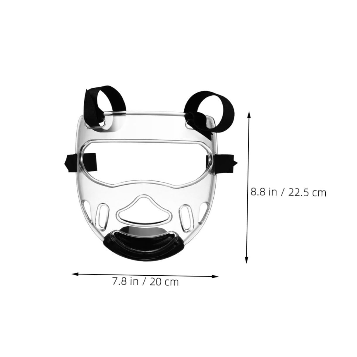 Ciieeo Protezione la Testa del Taekwondo 2 Pezzi Maschera Rimovibile in Plastica Temperata, Affidabile e Portatile per Allenamento e Karate