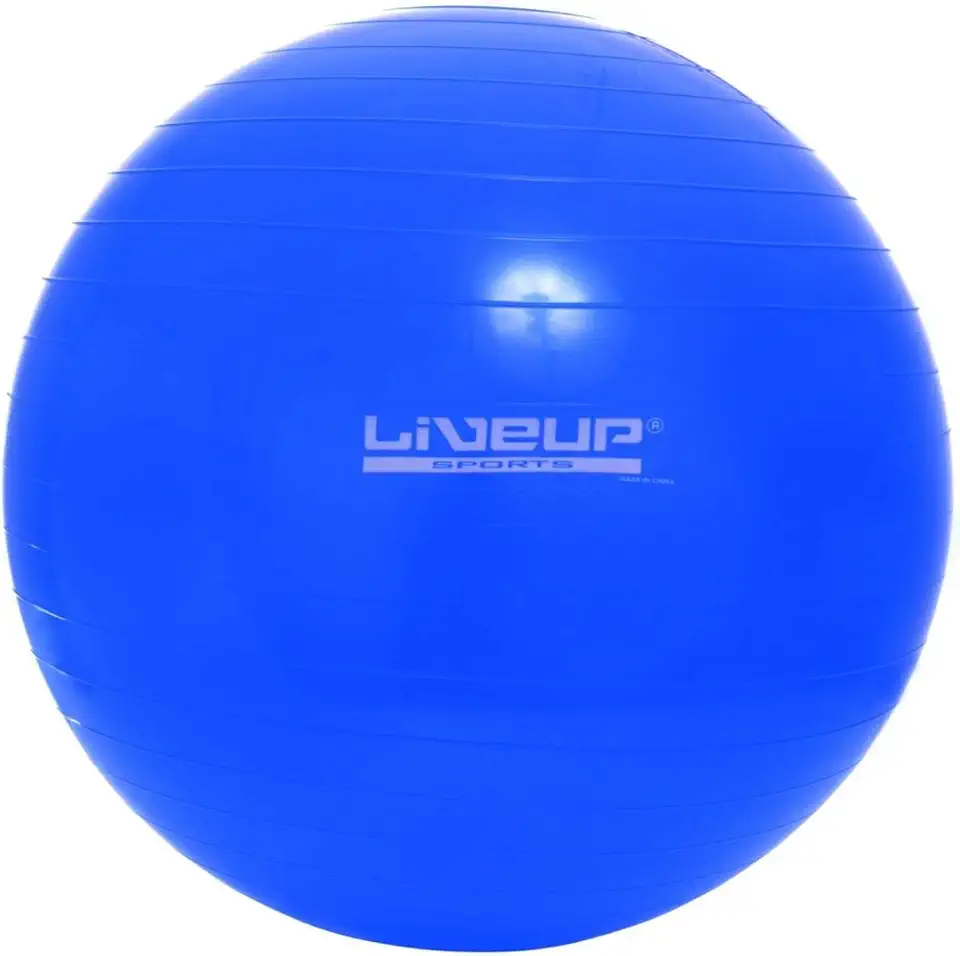 Bola Suiça S, 65 cm, Azul, LiveUp Sports