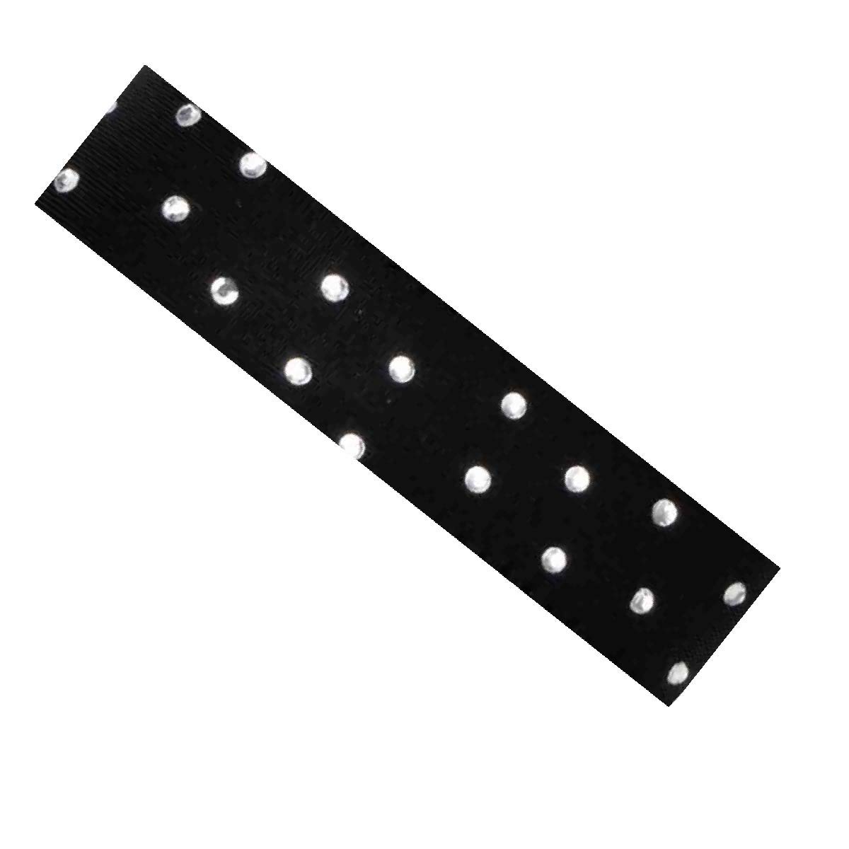 NEOPRENE HALF SOLE SANDAL (Large (8.5-12) (large also fits men’s 6.5-10), BLACK WITH RHINESTONES)