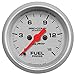 AutoMeter 200848-33 Silver Dial Face Brushed Aluminum Bezel Fluorescent Red Pointer White Incandescent Lighting Digital Stepper Motor 0-15 PSI Marine Fuel Pressure Gauge